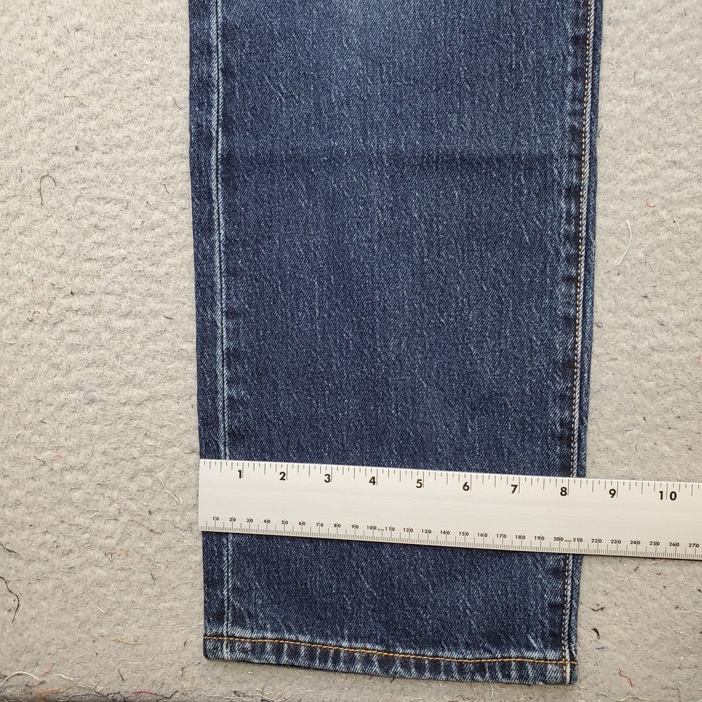 Levi's Jeans Womens 31x30 Blue Denim 501 Curve Stretch High Rise Straight Leg - Picture 6 of 13